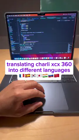 ive been working on an ai to translate any song into any language - starting with charlixcx 360!