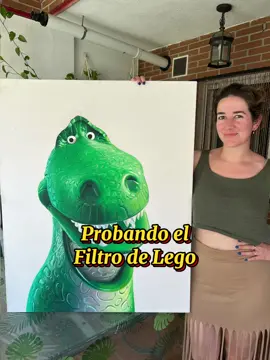 Probando el filtro de lego #efectolego #arte #cuadro #rex #toystory #oilpainting 