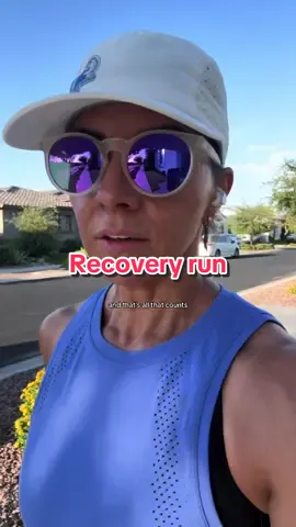 Slow, short, and sweaty run today. Good recovery for my long run tomorrow.  What do you listen to when you run or walk? Drop your favorite podcast recommendation.  #recoveryrun #runwithme #marathontraining #marathoneducation #runningtips 