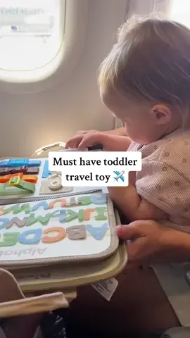 @Hahaland sent us this busy board book for our flight and I dont know how i would have kept my toddler entertained without it! She LOVED the dinos and dry erase board in there!  This is the first one ive see that isnt obnoxious colors and it touches my sad beige heart 😂 #sadbeigemom #traveltoys #sadbeigetoys #travelwithkids #toddlertoys #toddleractivities #toddleractivity #toddlersoftiktok #toddleractivitiesathome #toddlertravelhacks #travelmusthaves 