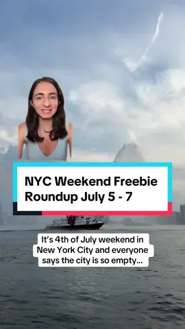 NYC WEEKEND FREEBIE ROUNDUP JULY 5-7 MULTI MHTN 🏖️ @The Seaport Beach Fest w/ live music, sand pit, food trucks Fri-Sun 🖼️ @Bank of America Museums on Us: Free museum access for cardholders Sat-Sun (Brooklyn Museum, Intrepid, El Museo del Barrio, NYBG, Met & more) 🎭 @hudsonclassical_nyc: Coriolanus 6:30p Fri-Sun (Riverside Park, 89th St) 🎭 @classicalharlem: A Midsummer Night’s Dream Sat-Sun 8:30p (Marcus Garvey Park) 🛶Free kayaking Sat-Sun at piers across NYC FRI MHTN 💋 @Glossier Balm DotWorld w/ free charms, samples 2:30-8:30p (Wash Sq Park) ☕️ Matto free Americano espresso 11a-2p (ALL locations except Queens, M72, M75, Mercer & NYU) 🧺 @bryantparknnyc Carnegie Hall Citywide: Tania León and The Harlem Chamber Players 7p 🏛️ @Whitney Museum Free Friday Night 5-10p 🎉 MoMa free UNIQLO NYC Nights 4-8p 🖼️@posterhousenyc Free Admission Friday, Barbie screening 5pm 🎲 @hexandcompany Game & Gab 3:30-5:30p (Wash Sq Park) 🎺 @jazzmobileny Summerfest 7-8:15p (Marcus Garvey Park) 🎥 @villa.albertine Films on the Green: Marinette 8:30p (Seward Park) SAT MHTN 🌊Historic New York: The Little Red Lighthouse tour 1-3p  🪩 @SummerontheHudson: Silent Disco 6-10 (Pier I -Riverside Park South) 🎥Movies Under the Stars: The Little Mermaid 9p (Tecumseh Playground) BK 🍗 @JustChickn Grand Opening 11a-9p: first 150 free platters, swag, giveaways & more (Kings Plaza, 5100 Kings Plz) 🎥@briccelebratebk Film Night: Do the Right Thing (Prospect Park)  QNS 🌯Tortilla Making Workshop at 97th Street Community Garden 11a-3p 🎉@knockdowncenter @soulsummitmusic party 3-10p (52-19 Flushing Ave) SUN MHTN 🎶@summerstage concert Ezra Collective 6-10p @centralparknyc BK 🧘🏽‍♀️@brooklynbridgepark Morning Wellness: Bodycraft 8:30-9:30a and Pilates 10:30-11:30a 🎤@summerstage concert Federation Sound 25th anniv. Ft. @direalshaggy 5-9p (Coney Island Amp) 🎉 @soulsummitmusic Soul Summit 3-8p (@fortgreenepark) QNS 🇰🇷 @theshopsatskyviewny K-Fun Summer School: Fashion Day 2-5p (40-24 College Point Blvd) SI 🎻 @si_philharmonic_official Free Concert in the Park 4-5:30 (Great Lawn (in Conference House Park)) #nycforfree #nycweekend #nyc #longervideo #longervideos #greenscreen  #4thofjuly #july4th #glossier #newyorkcity  #nycpopups #nycevents #creatorsearchinsights #whitneymuseum #moma #modernart #nycthingstodo 