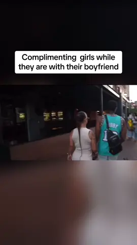 Complimenting  girls while they are with their boyfriend #fyp #hood #fypage #fypシ゚viral #funny #dating #funnyvideos #fypツ #trending #blowthisup #crazy 