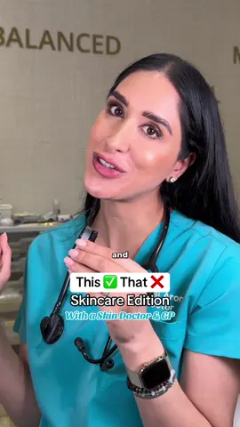This or that skincare edition with a skin doctor and GP #thisorthatskincare #thisorthat #skintok #skincare #gp #skindoctor 