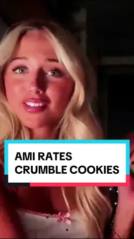 ami rates viral crumbl cookies #amicharlize #kacijay #graceconder #tallulahmetcalfe #crumblecookie #fyp 