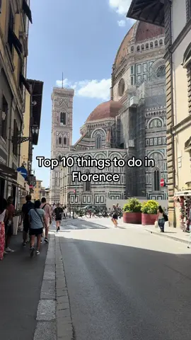 Top 10 Things to do in Florence 👇 1. Climb Arnolfo Tower rather than the Duomo, less busy and you actually see the Duomo 2. Affogato at Vivoli. Expect queues, but they move quickly! 3. Rooftop bars. Our favourites were 📍Panorama Restaurant La Scaletta📍Loggia Roof Bar. 4. Boboli Gardens for amazing city views, if you are lucky you might see the famous wisteria arch in bloom. 5. Cheesewheel truffle pasta at Osteria Pastella. Book in advance. The best food we had! 6. Santa Maria Novella Pharmacy. The oldest pharmacy in the world. 7. Take photos at an old school Fotoautomatica. Such a cute souvenir. 8. Wine windows. This one takes photos as you order. Another cute souvenir. 9. All‘antico vinaio for amazing sandwiches. Go in the morning to avoid queues. 10. Dinner at Mercato Centrale  #tuscany #italy #florence #winewindow #winewindowflorence #vivoli #affogato #santamarianovella #allanticovinaio #duomo #firenze #boboligardens #rooftop #fotoautomatica #cheesewheelpasta #trufflepasta #osteriapastella #fyp #thingstodoinflorence #traveltiktok #traveltok #itinerary #foryou