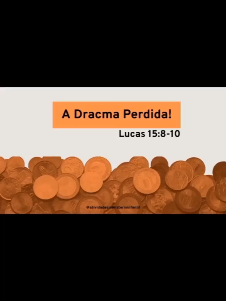 A dracma perdida 💰 #dracmaperdida  #ministerioinfantil #historiasbiblicas #ebd