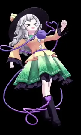 koishi is goofing around.. animated by me, though this animation was inspired by Koiitolly #Touhou #Koishi #vibing #BreakMyStride