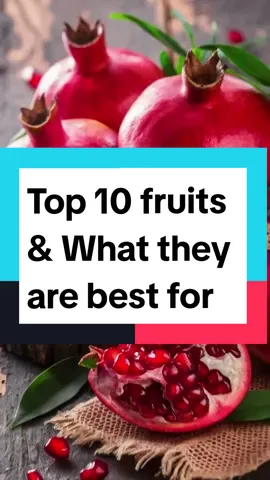 Top 10 fruits & What they are best for. #fypシ゚viral #fruit #food #health #nature 