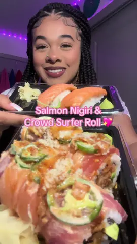 Sushi Mukbang 💖💖💖💖💖💖💖💖💖💖💖💖💖💖💖💖 #sushi #sushilover #salmon #asmr #mukbang #eating #makeup #viral #explore #trending #foryou #fypシ゚viral #tiktok #creatorsearchinsights @AaronMichelle🩷 @Buldakbabes 