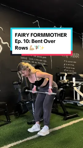 FAIRY FORM-MOTHER EP. 10: Bent-Over Rows 💪🏼  #bentoverrows #bentoverrow #bentoverrowform #bentoverrowtutorial #fairyformmother #micdupgym #exercisetutorial #formtips #gymtipsforwomen #backexercises #hourglassworkout 