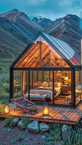 Your Cozy Cabin in Mountains: Inside a Stunning Glass Cabin in the Mountains! #relaxingvideos 