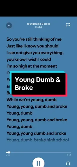 Young Dumb & Broke #jay #lyrics #fypシ #fyp 