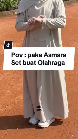 Ngaku! First impression teteh liat asmara gimana ? 👀  Kalau mino sih, kirain set buat olahraga eh ternyata oneset daily, hihi tapi asli pake olahraga atau pun jalan ke mall ini cakeup bgt! mana adem bgt lagi 😌🫶🏻 #dailyoutfit #outfitdaily #simpeloutfit #outfitngampus #ootdngampus #outfithangout #casualoutfit #classyoutfit #outfitinspo #dress #outfitdress #dressdaily #gamisremajamuslimah