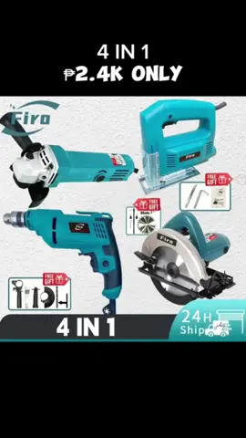 4in1 woodworking set circular saw angle grinder drill jigsaw power tool kit. grabe ang ganda nito kaya order na. #4in1 #jigsaw #anglegrinder #grinder #drill #circularsaw #tool #powertool #woodworking #fyp 