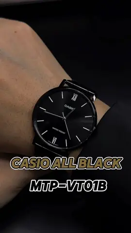 Casio all black mtp-vt01b อย่างเท่ห์🖤😎 #casiowatch #Casio #นาฬิกา #TikTokShop77TH #77ลดไม่หยุดช้อปไม่ยั้ง 