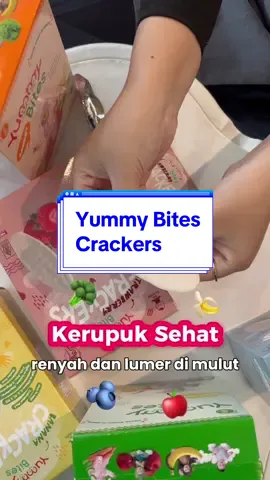 Yummy Bites Crackers, kerupuk sehat yang enak dan tanpa pengawet untuk Si Kecil. Cus langsung beli di SUCITA ya, Moms. 😉