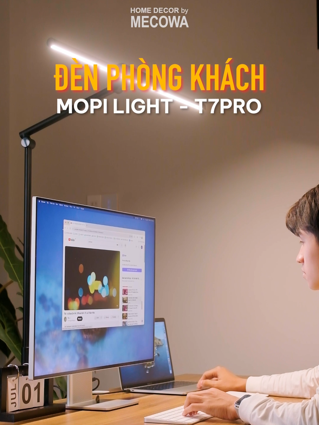 Một chiếc đèn decor tối giản cho căn phòng cảu bạn  #mecowa #homedecor #lamp