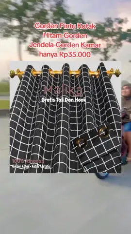 Gorden Pintu Kotak HitamGorden #gorden #hordengjendela #gordenpintu #gordenmotif #affiliatemarketing #shopmaster #belilokal 