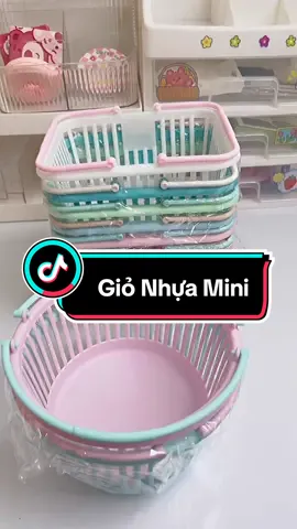Giỏ nhựa mini nhiều màu sắc #gionhua #giomini #masknoidiatrung1997 #tiktokshop 