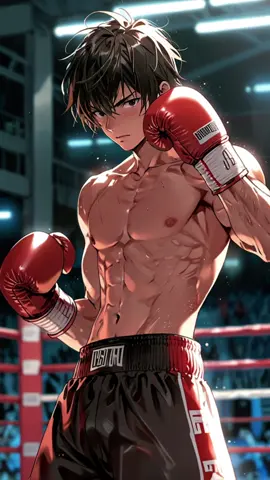 Boxeador entranamieno anime. Sub & ❤️ #anime #animeboy #animetiktok #animeedit #kawaii #boxing #animeboxing #workout #gym #Fitness 