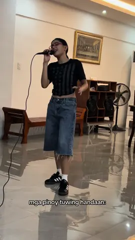 me be like😀 tuwing may okasyon samin #fyp #singing 