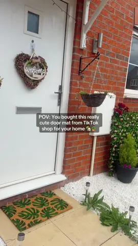 It completes my home 🥰 Tagged the product below!  #foryoupage #foryou #garden #gardentok #gardentiktok #doormat #doormats #doormatsoftiktok #tiktokmademebuyit #tiktokshop #homefinds #homedecor #homeimprovement 