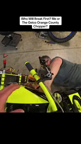 Who Will Break First? Me or The Geico Orange County Chopper? #chopper #motorcycle #harleydavidson #harley 