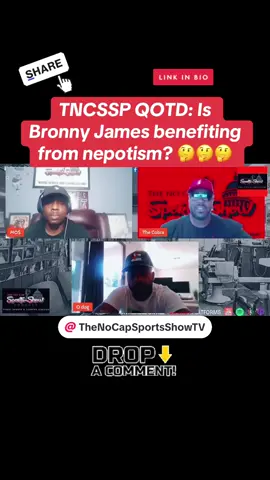 Is Bronny James benefiting from nepotism? Thoughts?? #tncssp #dopesportspodcast #wheresportsandconvoscollide #bronnyjames #lebronjames #lakers #NBA #nbadraft2024 @Fredo00777 @Coby Turner @NBA @Lakers 