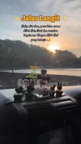 Jalur langit memang beda ✨