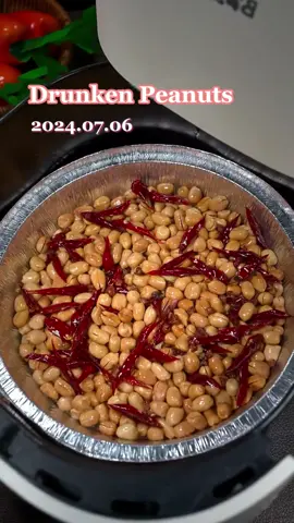 Airfryer Recipe :Drunken Peanuts #fyp #airfryerrecipe #fryerfare #EasyRecipe #airfryermaster #peanut 