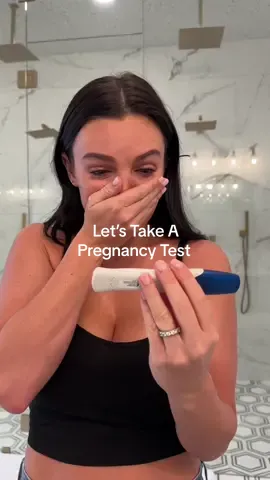 Take a pregnancy test with me!🥹 #pregnancytest #babyfever #pregnant #pregnancy #babynumber2 #2under2 #pregnantcheck 