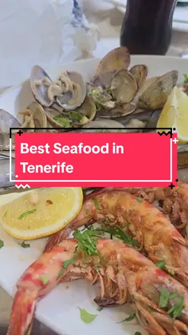Abordo Los Cristianos best seafood I've had in a long time this cost €36 and although its on the menu for 2 people they altered it so i could have one just for me #PlacesToVisit  #loscristianos #seafood #placestoeat  #travelcontentcreator #Foodie #tiktokfood #spendthedaywithme #tenerife 