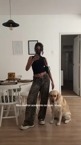 Look do dia com meu acessório mais lindo 🐶 #OOTD #doglover 