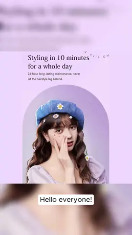 【UK Shipping 2024】Purple French Egg Roll Curling Iron, V-Shaped Hair Curling Irons 32mm Egg Roll Hair Waving Curling Wand #Curler #hairstyle #haircurler #hairwavy