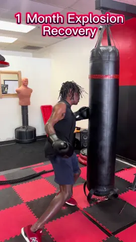 1 Month after the explosion, I am back on my feet & getting in shape. Going to be back in the game soon!🤝 🌍