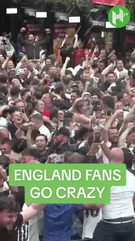 INCREDIBLE scenes as England fans celebrate reaching semi-finals of Euro 2024! #england #EURO2024 #euros #football #footballtiktok 