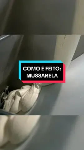Como é feito a mussarela que você não fica sem? #curiosidades #comida #receita #trabalho #divertido #tecnologia 