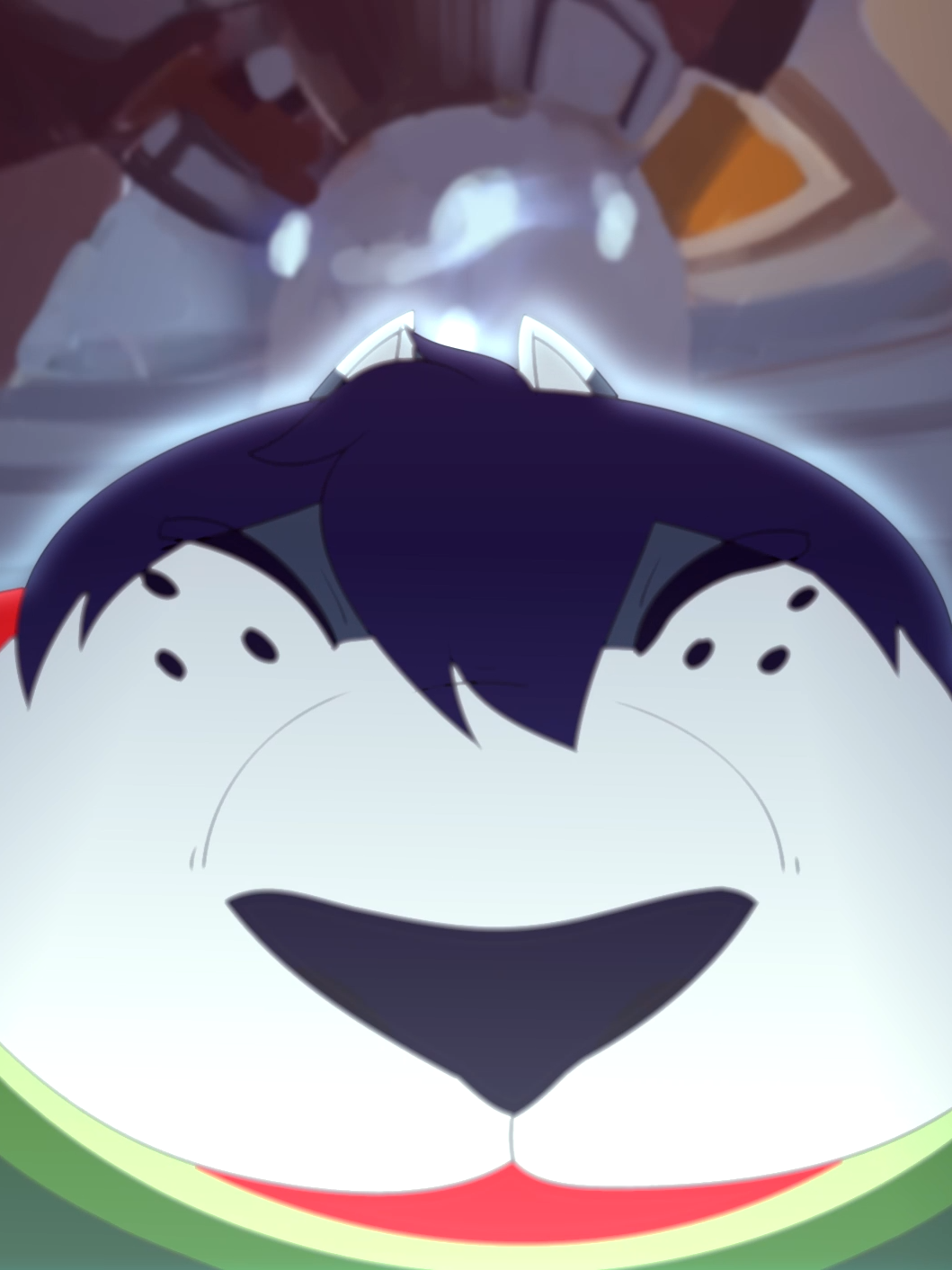 OH NO!!! He doesn't spit the seeds😳 #cat #animation #furry #camera #fyp #anime
