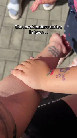 I love my new tattoo artist ✨  #kid #tattoo #tattoos #littletattooartist #badass #tatts #cartoon #animal #fyp #fypage #fyppppppppppppppppppppppp #viral 