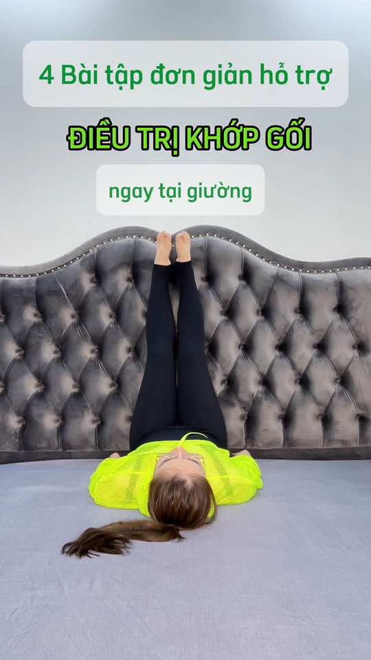 4 bài tập đơn giản hỗ trợ điều trin khớp gối ngay tại giường #havanyoga #giamcan #giammo #giamcanantoanhieuqua #giamcanthucchien #giamcanantoan #suckhoe 