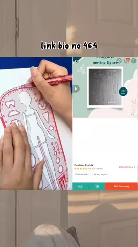 PENGGARIS MOVING FIGURE #racunshopee #barangunik #penggarismovingfigure #penggarisdesain #movingfigureruler 