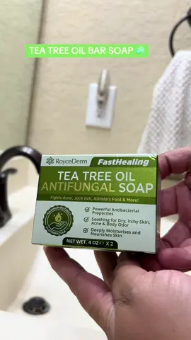 THIS ANTIFUNGAL SOAP BAR IS SO REFRESHING 🧼🫧😍 this bar of soap is used to help so many different things such as: reduce acne, body odor, eczema, athletes foot,ringworms,jock itch, & many others! It is so refreshing to the skin & makes you feel brand new after each use 🤍 #acne #athletesfoot #fypシ゚viral #teatreeoil #refreshing 