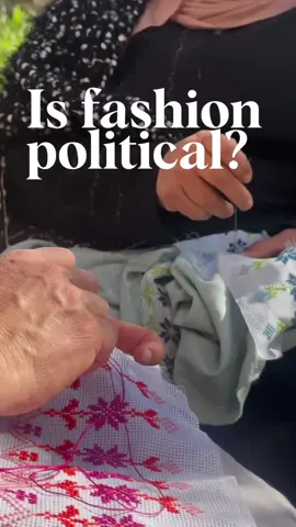 humans are at the center of clothing production, fashion is inherently political  #slowfashion #ethicalfashion #sustainablefashion #embroidery #tatreez #handmade #smallfashionbrand 