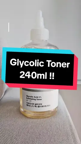 ขวดใหญ่เวอร์นะแม่😍 มีส่วนลดด้วยน้า #glycolictoner #โทนเนอร์ #ดิออดินารี่ #theordinary