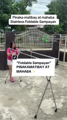 Sobrang kinilig ako dito sa sampayan na to grabe ang ganda huhuhu ❤️😍😍 #stainlessfoldablesampayan #foldablesampayanwithwheels 