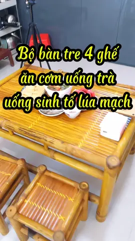 Bộ bàn tre 4 ghế ăn cơm uống trà đều đẹp #hipmart_mini  #bobanghe  #banghe  #trevietnam  #bantre  #decornhadep  #decornhabep  #viral 