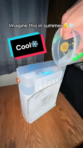 Portable 3 In 1 Fan AIr Conditioner Household Small Air Cooler LED Night Lights Humidifier Air Adjustment Home Fans Dropshipping #fan #usa 