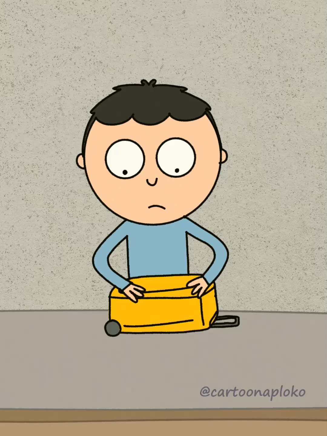 Ways to pack your travel luggage - @cartoonaploko  #funny #viral #cartoon #animation #2d #humor #couple #Love