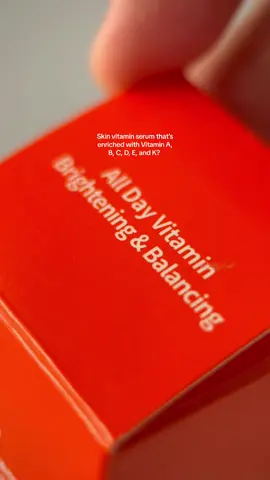 This @Jumiso Official All Day Vitamin Serum actively brightens, evens out skin and boosts skin's plumpness and elasticity 🫢✨ Very rich serum containing natural and powerful ingredients that improve skin’s appearance 🙌🏻 #Jumiso #alldaybrighteningandbalancingserum #jumisoalldayvitaminbrightenungserum #jumisovitaminc #jumisovitaminserum #VitaminCSerum #BrighteningSerum #VitaminA #VitaminE #VitaminC #VitaminD #VitaminK #tiktokshop #skincareph #koreanskincare #darkspots #hyperpigmentation #dullskin #tiktokskincare #glowingskin #glowuptips 