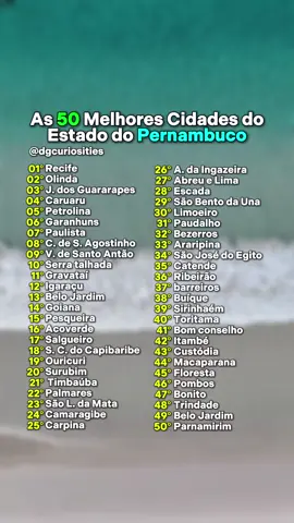 Melhores cidades do estado Pernambuco #melhores #cidades #pernambuco  #dgcuriosities 